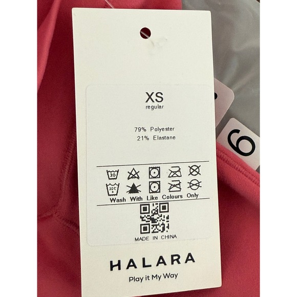 Halara High Waisted Crossover Ruched Butt Lifting Yoga Leggings Candy Pink‎ XS - Picture 12 of 13